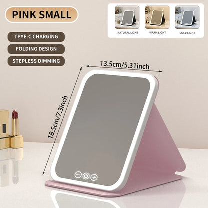 Dimmable LED Makeup Mirror with Touch Screen Convenience - Smarsty