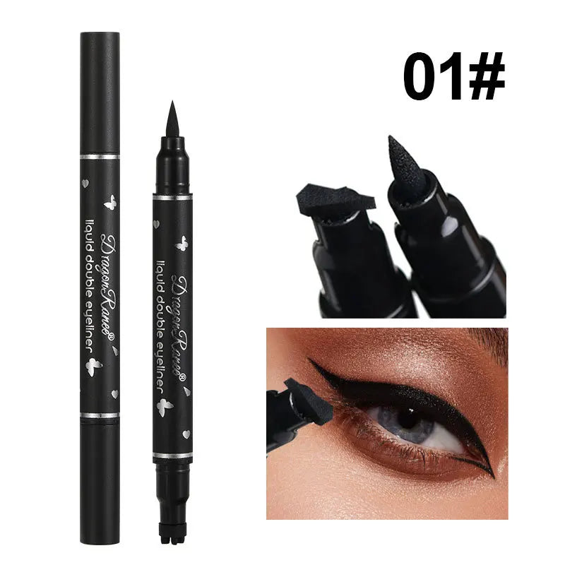 Dragon Ranee Waterproof Double Head Eyeliner for Easy Application - Smarsty