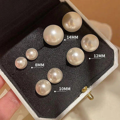 Elegant Rose Stud Earrings With Imitation Pearl Pink Tulip - Smarsty