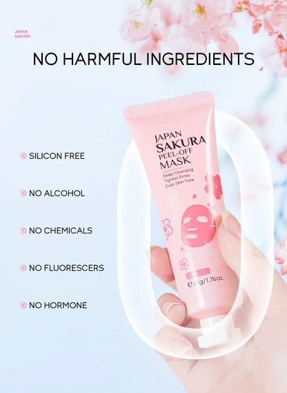 24K Gold Sakura Peeling Face Mask for Anti Aging - Smarsty
