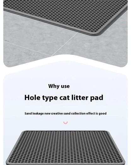 Large Cat Litter Mat Waterproof Double Layer Non Slip Litter Box Tray Pad Washable Durable Pet Toilet Training Mat - Smarsty