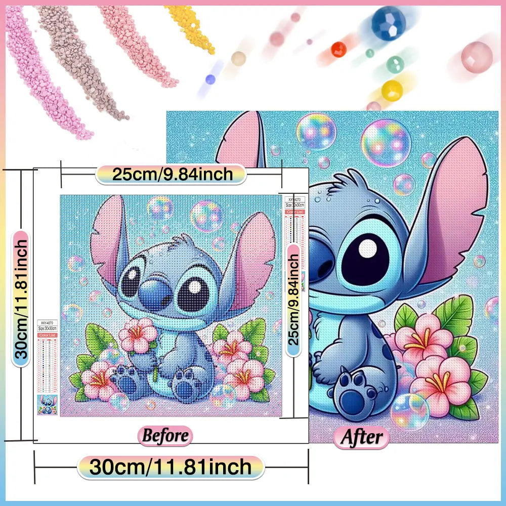Disney Stitch DIY Diamond Painting Kit for Unique Wall Decor - Smarsty
