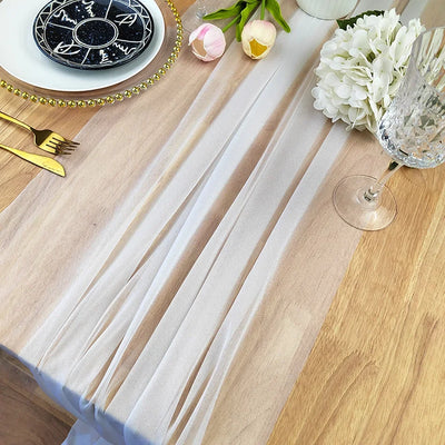 Chiffon Table Runner for Elegant Wedding and Party Decor - Smarsty