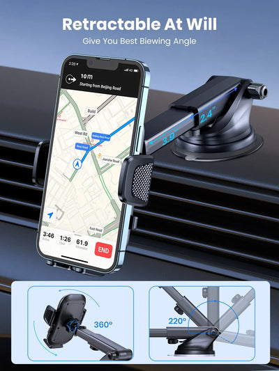 TOPK Car Phone Holder Gravity Stand for iPhone Xiaomi Samsung Car Mobile Support for Dashboard Windshield Air Vent Phone Mount