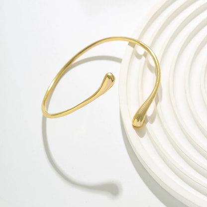 Vintage Water Drop Open Cuff Bracelet for Women - Smarsty