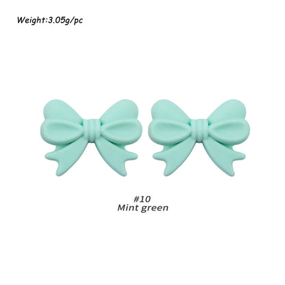10pcs Silicone Bowknot Beads for DIY Jewelry Making - Smarsty