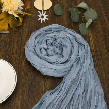 Pink Cheesecloth Table Runner for Romantic Weddings - Smarsty