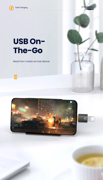 10A OTG USB 3.0 To Type C Adapter USB Female To Type c Male Fast Charging adadpter OTG USB C For Xiaomi Samsung Laptop PC - Smarsty