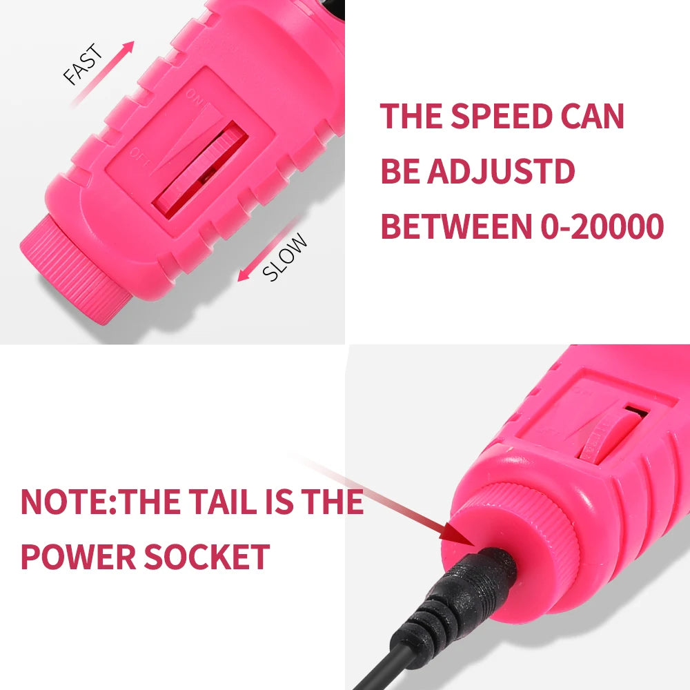 LULAA Professional Electric Nail Drill Set for Manicure - Smarsty