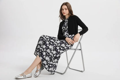 AS 2025 spring summer elegance satin dress + knitted top match set maxi floor length woman clothes