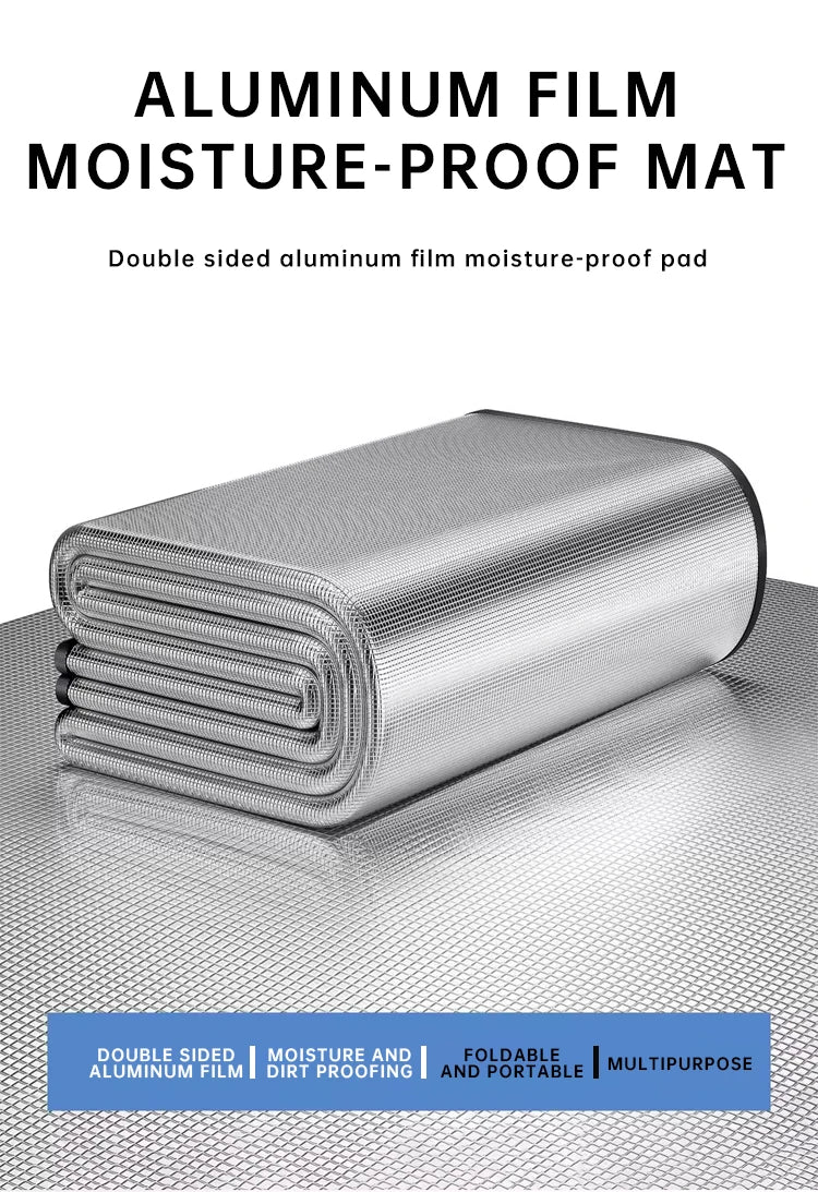 Outdoor Picnic Moisture-proof Pad Double-sided Thick Aluminum Film Waterproof Beach Mat Portable Tent Floor Mat Camping Mat