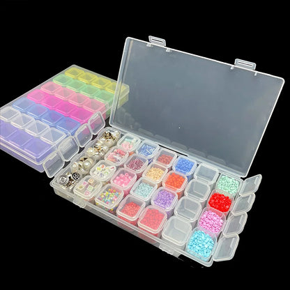 28 Grids Diamond Painting Storage Box with Funnel - Smarsty