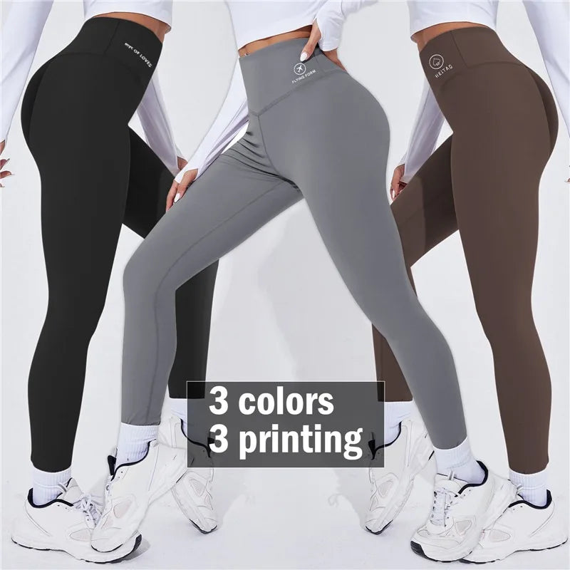 High Waist Yoga Warm Leggins Sports Tights Thermal Woman Running Pants Sexy Butt Lifting Leggings Push Up Panties Gym Fitness - Smarsty