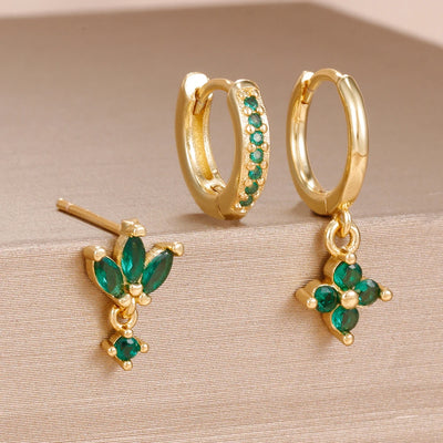 3PCS Stainless Steel Dangle Earrings Set for Women - Smarsty