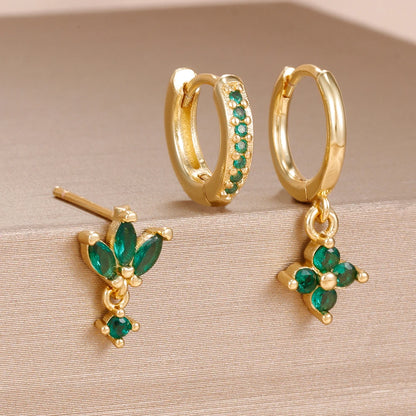 3PCS Stainless Steel Dangle Earrings Set for Women - Smarsty