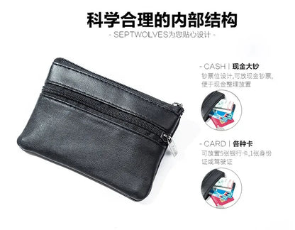 Unisex Coin Purse Wallet With Zipper Change Holder Everyday - Smarsty