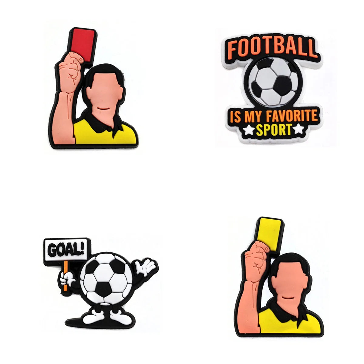 Sprot Soccer Football Shoe Charms Pin for Crocs Accessories Charms Clogs Slides DIY Shoe Decoration Buckle Party Gifts