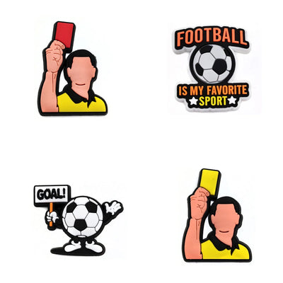 Sprot Soccer Football Shoe Charms Pin for Crocs Accessories Charms Clogs Slides DIY Shoe Decoration Buckle Party Gifts - Smarsty