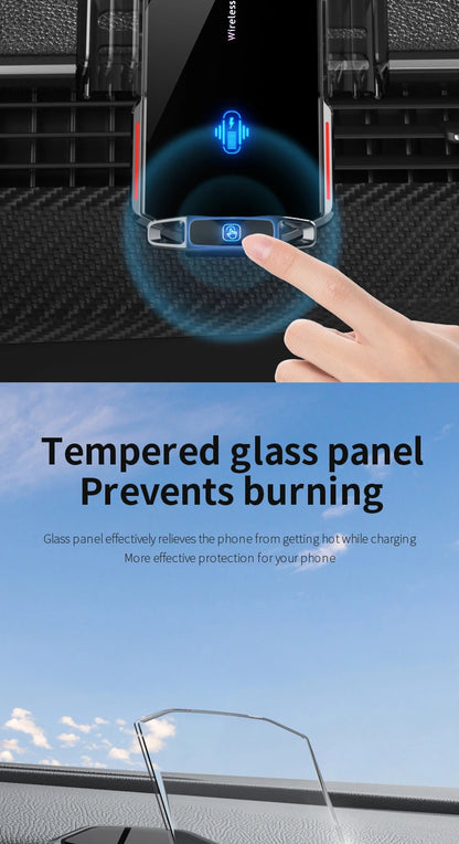 Magnetic Car Phone Holder Wireless 66W Fast Charger - Smarsty