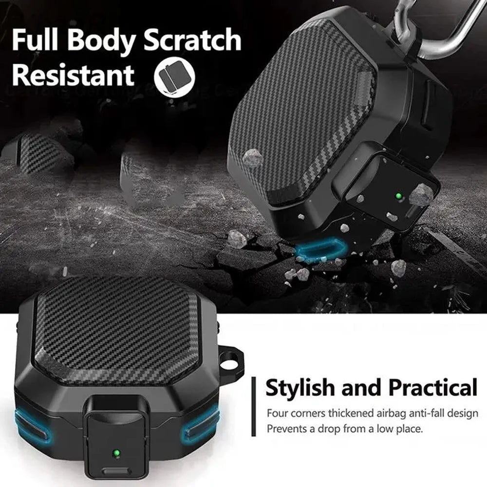 Carbon Fiber Earphone Case With Full Protection - Smarsty