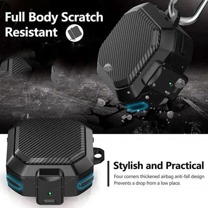 Carbon Fiber Earphone Case With Full Protection - Smarsty