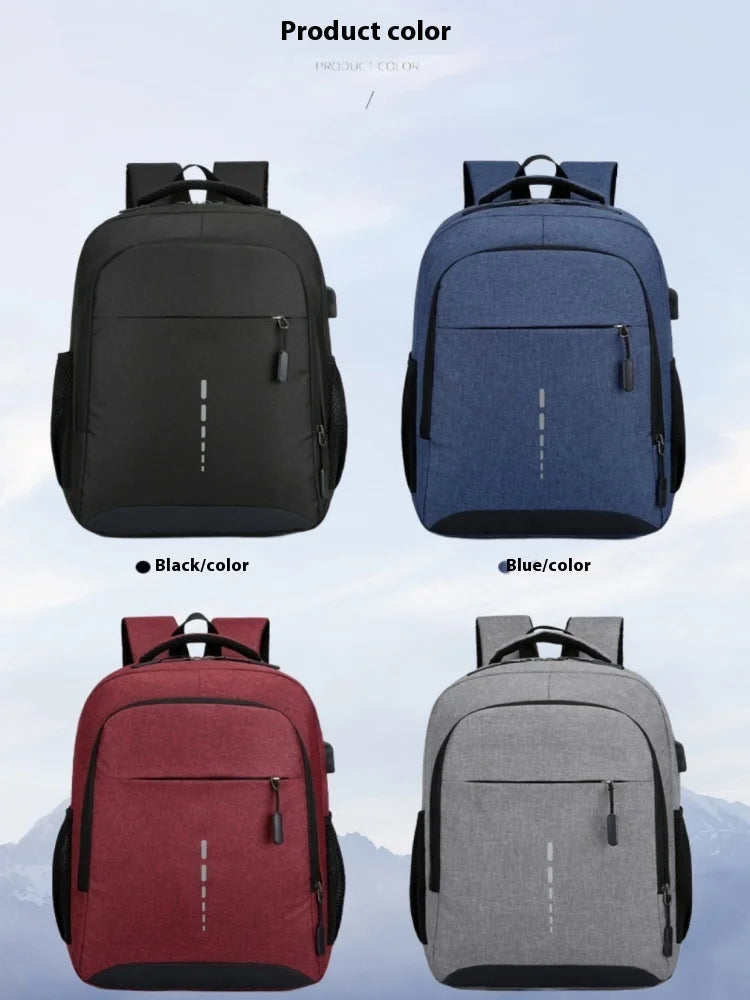 Nylon Backpack Simple And Fashionable Casual Backpack Business Commuting Computer Bag Large Capacity Backpack - Smarsty