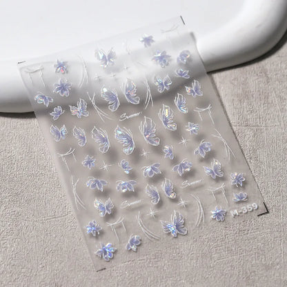 Kawaii Butterfly Nail Stickers for Stunning Manicure Decor - Smarsty