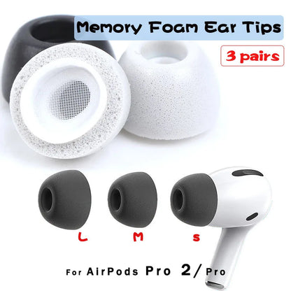 Memory Foam Ear Tips for Apple AirPods Pro 2 - Smarsty
