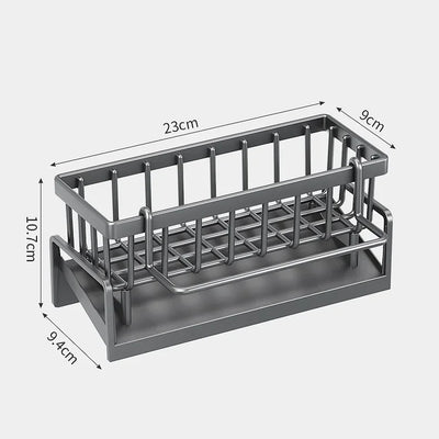 Kitchen Shelf Rag Storage Drainage Shelf No-Punch Storage Rack Home Spice Rack Sink Tap Sink Drainage Rack Kitchen Accessories by Smarsty