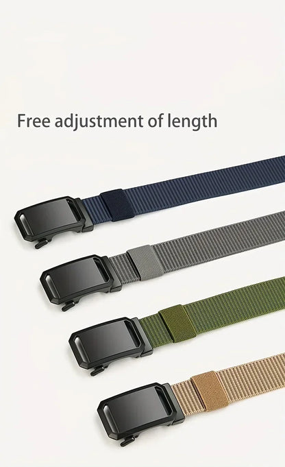 Canvas Tactical Belt For Men With Automatic Buckle - Smarsty
