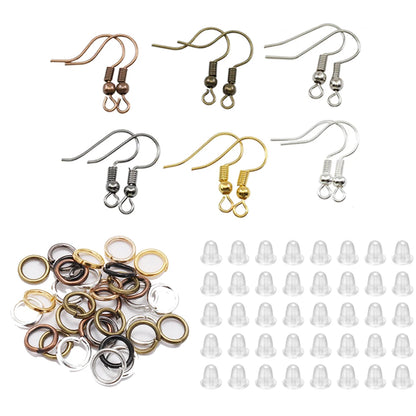 300Pc Hypoallergenic Earring Hooks Mix Color DIY Kit - Smarsty