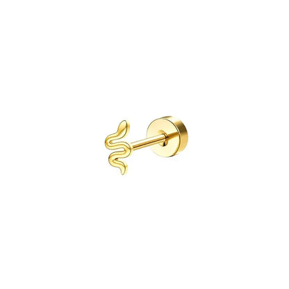 Stainless Steel Earrings For Sensitive Ears Slim Flat Back - Smarsty