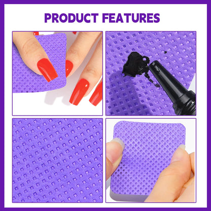 Lint Free Nail Polish Remover Wipes for Easy Cleaning - Smarsty