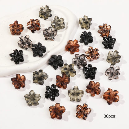 Mini Flower Hair Clips Pack Creaseless Claw Clips For Bangs - Smarsty
