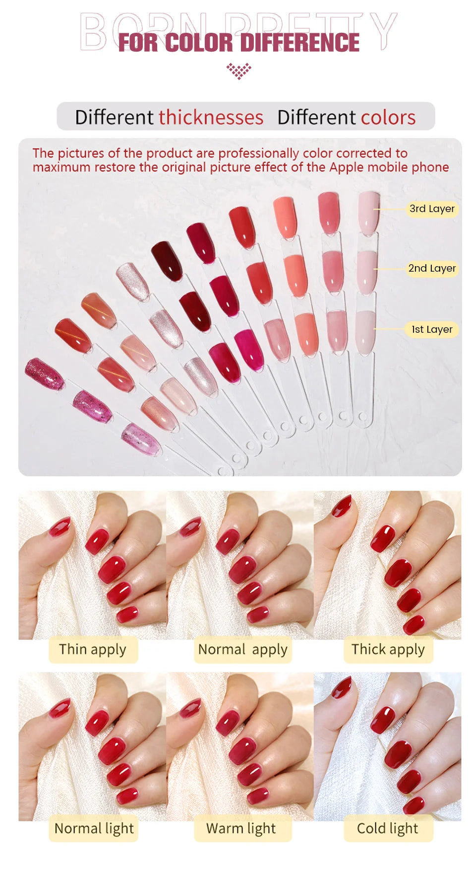 Born Pretty Clear Non Stick Nail Extension Gel - Smarsty
