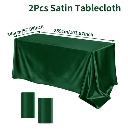 Satin Rectangle Tablecloth for Elegant Wedding Decor - Smarsty