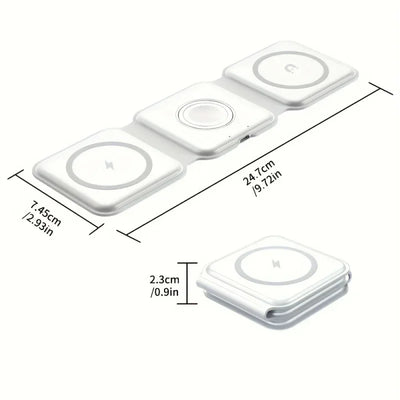 3 In 1 Wireless Magnetic Charger Dock For iPhone Pro - Smarsty