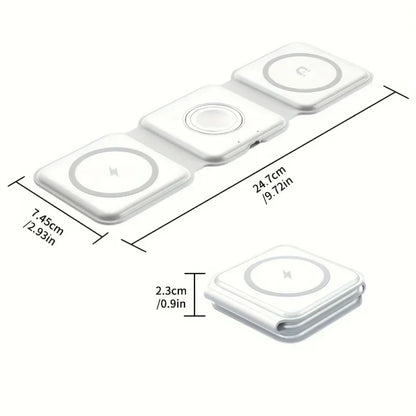 3 In 1 Wireless Magnetic Charger Dock For iPhone Pro - Smarsty