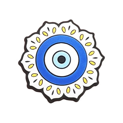 Evil Eye Shoe Charms for Crocs Accessories Blue Eyeball Monster Badge Women Buckle Kids Pins Decoration Jeans Shoes Accessories