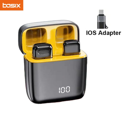 Wireless Lavalier Microphone with Charging Case for Clear Interviews - Smarsty