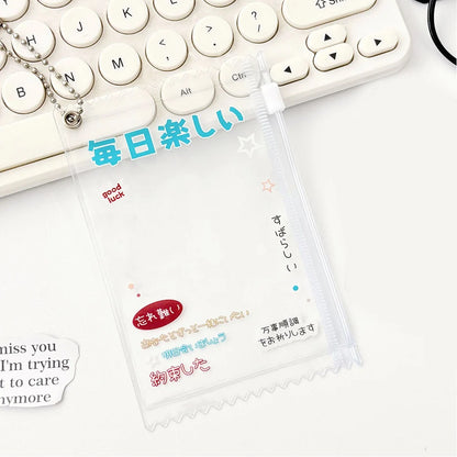 INS Transparent Candy Bag Badge Holder Korean Photocard Holder Display Bag Pendant Idol Photo Card Protective Cover Card Holder