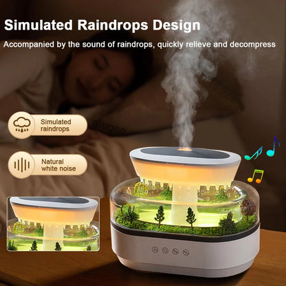 Colorful Ultrasonic Aroma Humidifier With Essential Oil Diffuser - Smarsty