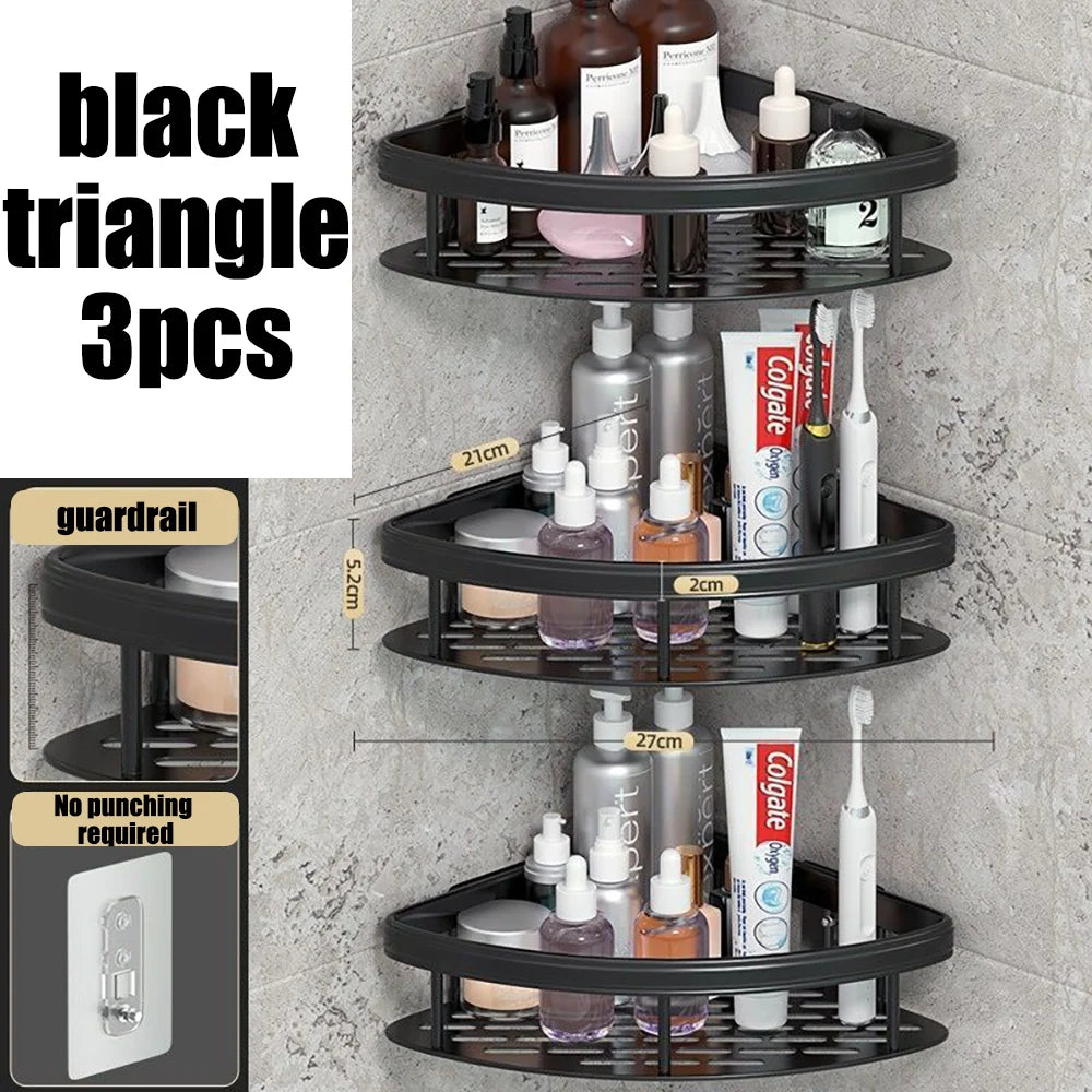 Wall Mounted Bathroom Shelf for Towel and Shampoo Storage - Smarsty
