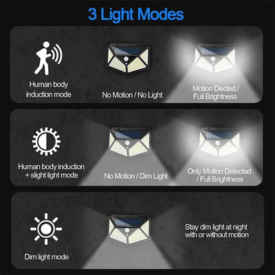 Solar Powered LED Wall Lights with Motion Sensor for Easy Installation - Smarsty