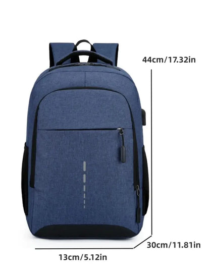 Mens BackPack LargeCapacity Simple Fashion Travel Female Student ComputerBag - Smarsty