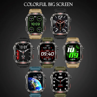 Waterproof Military GPS Smart Watch With Bluetooth Call - Smarsty