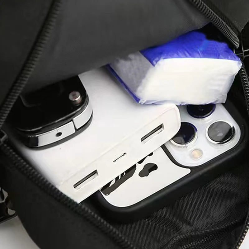 Nylon Crossbody Bag For Men Everyday School Commute - Smarsty
