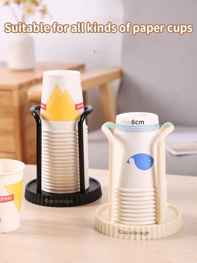 Household Disposable Paper Cup Holder, Desktop Paper Cup Storage Rack, Suitable For Living Room, Dining Room And Other Cup Taker by Smarsty