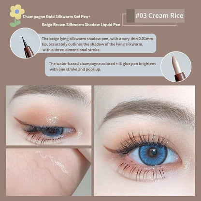 Double Head Eyeliner Pen with Fine Tip Waterproof - Smarsty