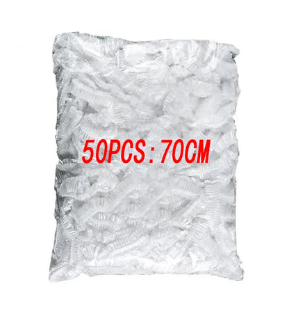Disposable Food Cover Plastic Shower Cap Fruit Food Cover Elastic Plastic Wrap Cover Food Grade Storage Bag Kitchen Organizer